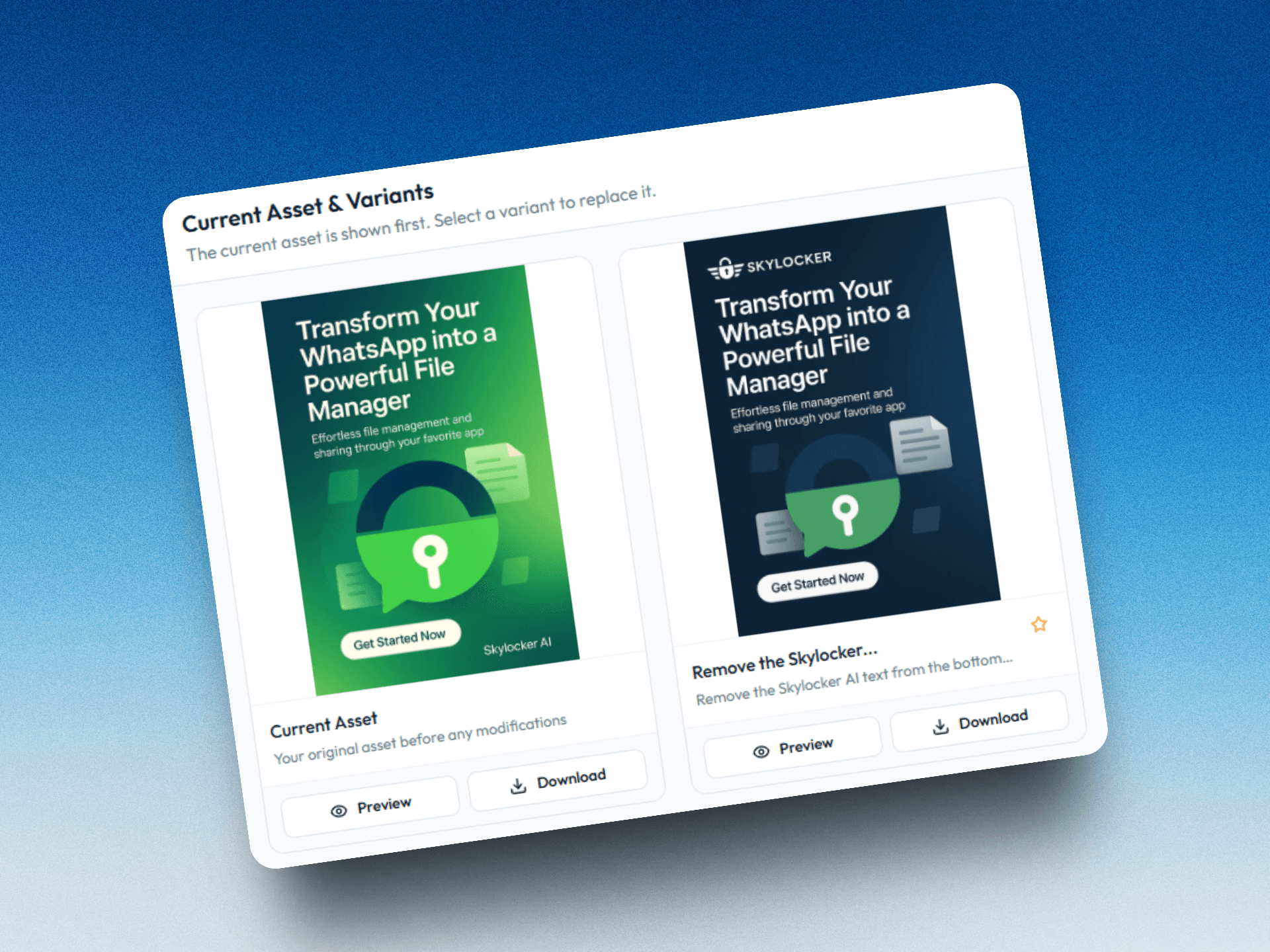 Generate & Download